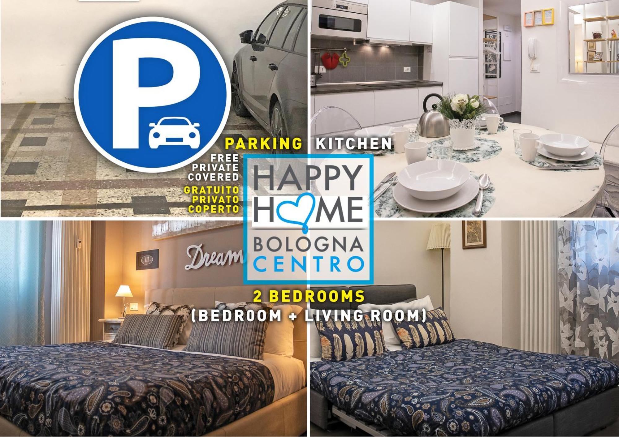 Happy Home Bo Centro Free Private Parking Bologna Kültér fotó